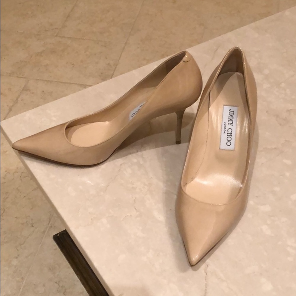 Jimmy Choo Romy Patent Pointed-Toe 85mm Pump